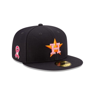 Blue Houston Astros Hat - New Era MLB Mother's Day 59FIFTY Fitted Caps USA9236718